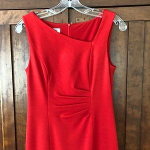 Kay Unger red cocktail dress